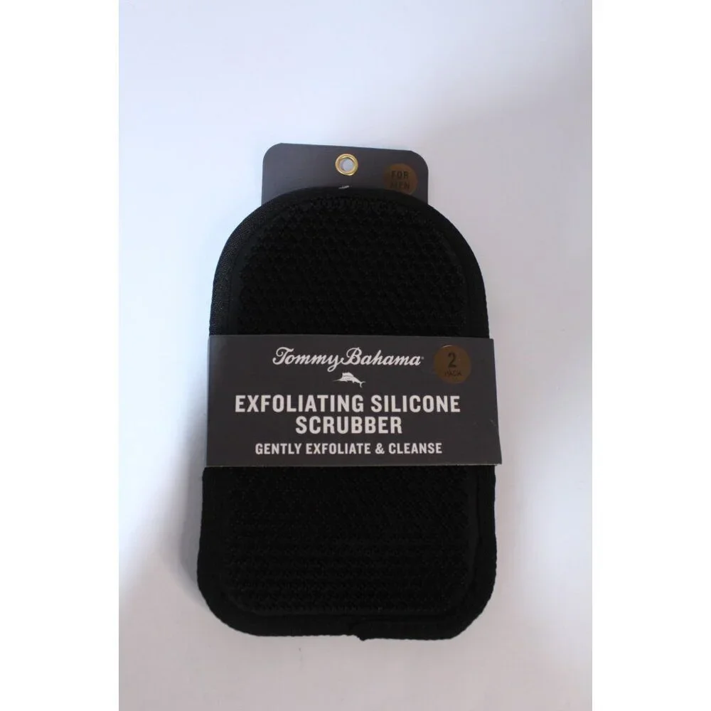 Tommy Bahama Exfoliating Silicone Scrubber Gently Exfoliate‎ One Size New 2 Pack